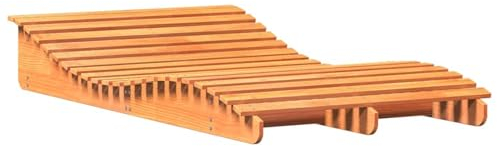 Festnight Doppelliege Outdoor 2 Personen Doppel Sonnenliege Holz Holzliege Gartenliege Sonnenbett Massivholz Loungebett Gartenbett Liegestuhl Strandliege Garten Liege Outdoor Strand Schwimmbad
