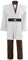 Bichingda Herren-Tunika-Kostüm, Ritter, Kapuzenmantel, Tunika, Uniform, Cosplay, komplettes Set, Halloween-Kostüm