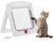 Bieiyhe Gattaiola per Gatti Sportello per Animali Domestici Gattaiola Porta Basculante per Gatti e Cani Porta per Gatti da Finestra Porticina per Gatti Entrata Uscita Porticina per Animali-Bianco
