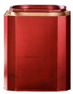 Boîte à thé en vrac, pot à café, sucre, thé, céréales hermétiques, boîte de rangement des aliments (rouge)