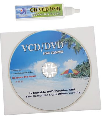 DIYEAH Kit Di Pulizia Per Lettori Cd Vcd Dvd Disco Di Pulizia Spazzola Set Di Per Lettore Cd Strumento Di Per Lettore Dvd Rimuovi Contaminanti e Mantieni Riproduzione