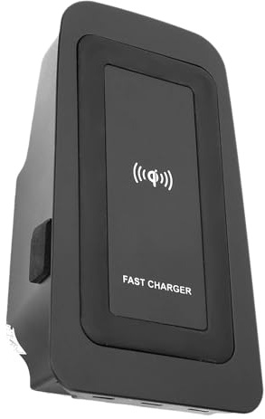 Headerbs 15W Trådlös Laddare Laddningsplatta med Induktiv Laddare för V60 XC60 S90 V90 XC90, 2 i 1 Telefonhållare AI Skyddsområde Armstöd, Alla Qi-enheter Stöds