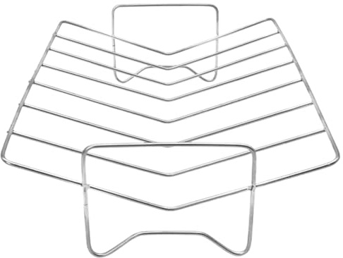 Sulxyi Plat à rôtir la viande, répartition uniforme de la chaleur, 28,7 x 21 x 8 cm, grille à côtes pour barbecue, grille à rôtir à la dinde, facile à nettoyer et à ranger, pour rôtir au four, poulet