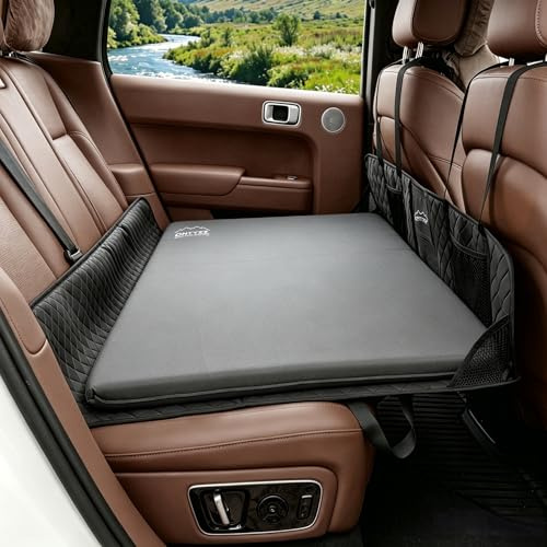 ONTYZZ Car Air Mattress Self-inflating Sleeping Mat with Deflating Pump Lightweight Camping Air Bed Pad Foldable Foam Mattress for Travel Guest Outdoor