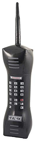 Inflatable Blow Up 1980s 1990s Large Mobile Phone Fancy Dress Costume Outfit Accessory Party Prop