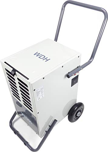 Aktobis Bautrockner WDH-50B – Luftentfeuchter/Entfeuchtungsgerät mit Kompressor, bis 50 L/Tag, Dauerbetrieb möglich, Farbe grau