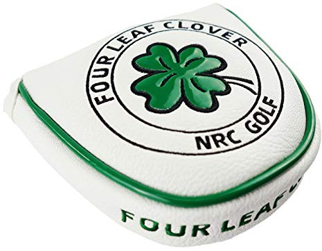 FITYLE Golf mazo Putter Funda de Cubierta de Cabeza de Cuero de la PU de Club de Golf de Cierre magnético - Blanco