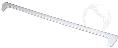 Perfil frontal (ORIGINAL Beko) para estante de cristal frigorífico L 41,5 cm, código del recambio: 4617490200, color blanco