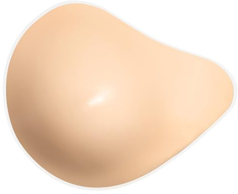 Polreta Lightweight Silicone Breast forms Silicone Breast Prosthesis for Mastectomy Left Spiral Shape Breast Only One Piece