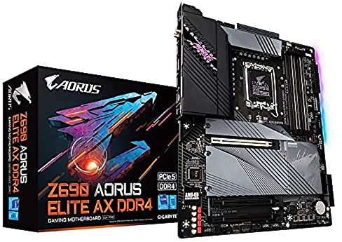 Gigabyte Z690 AORUS Elite AX DDR4 (Sockel 1700/Z690/DDR4/S-ATA 600/ATX), Schwarz