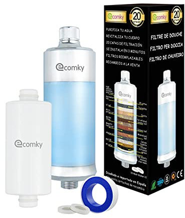 Ecomky Duschfilter Shower Filter Wasserfilter Dusche kalkfilter Dusche Duschfilter Gegen Kalk und Chlor Filter Shower Dusch Filter Dusche Filter Duschfilter Chrom Duschfilter Thailand Kdf Vitamin C