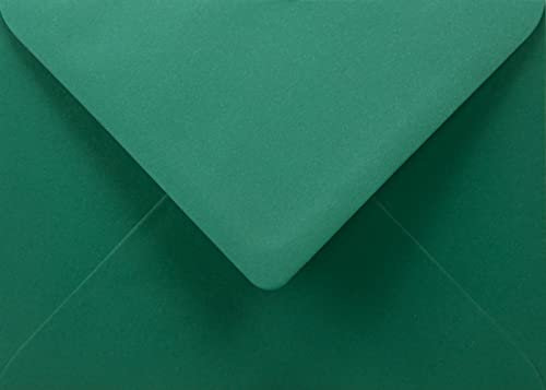 Netuno 25 Umschläge Dunkel-Grün DIN B6 125x 175 mm 90g Burano English Green Einladungsumschläge grün für Weihnachten Hochzeit Geburtstag Einladungskarten Briefumschläge Papier farbige Umschläge B6