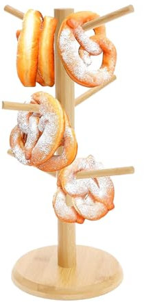 Brezelständer, Tassenhalter Stehend Holz, Kaffeetassenständer Für Die Arbeitsplatte, Tassenhalter Für Küche Und Bar, Praktische Aufbewahrungslösung Für Becher Als Präsentierständer Für Zuhause, Küche