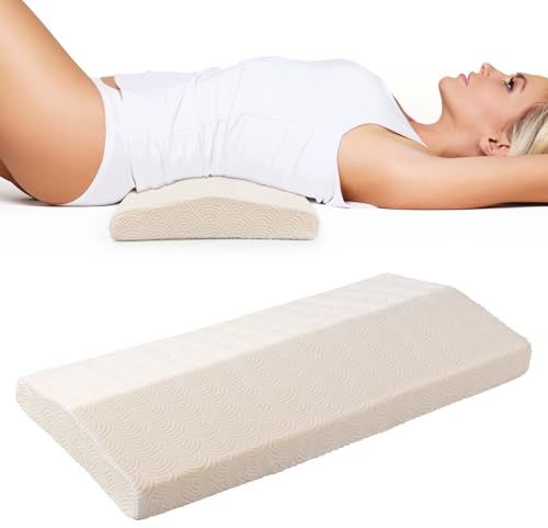 Cozyhealth Lumbar Support Pillow for Sleeping Memory Foam Lumbar Support Cushion for Lower Back Pain Relief, Back Support Bed Pillow Waist Support (Large)