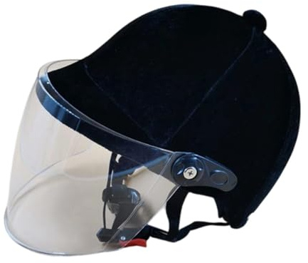 SheerFaring Casco de Equitación con Estructura Ergonómica, Carcasa de Terciopelo Y Forro de PP. Adecuado para Hombres Y Mujeres Que Practican Equitación, Espejo Blanco