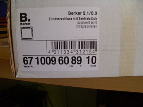 Hager S1 BERK Blindverschluss 10098989 polarweiss glänzend