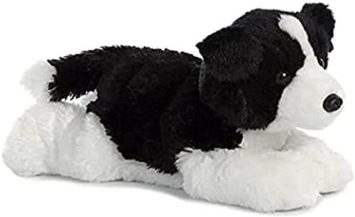 Aurora, 31566, Flopsies Border Collie, 30cm, Plüschtier, schwarz/weiß