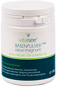 Vitalsee BASENPULVER 180k - Aus Mineralstoffen & Citraten – Vegan, glutenfrei & laktosefrei – im lichtgeschützten Behälter