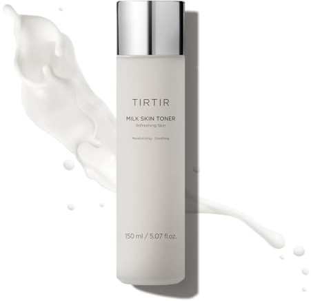 TIRTIR Milk Skin 5.07 Fl.Oz (150 ml) Glänzendes und erfrischendes Gesichtswasser für eine sanfte Pflege der Haut aus Porzellan, Hamamelis, Reisextrakt, Feuchtigkeitscreme, Gesichtswasser für alle