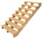 Berlin - Terrassentreppe Holz - H122cm 7 Stufen, Breite 120cm, OHNE Setzstufen- Vinuovo - Set für Ihre Außentreppe aus Holz