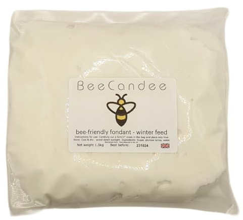 BeeCandee Bee Fondant - Beekeeping Supplies UK - Bee Feed Food 4.5kg (3 x 1.5kg pouches)