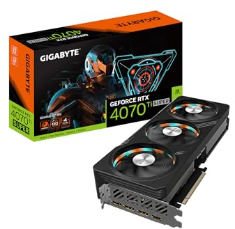 GIGABYTE GeForce RTX 4070 Ti Super Gaming OC 16G Grafikkarte, 3X WINDFORCE Lüfter, 16GB 256-Bit GDDR6X, GV-N407TSGAMING OC-16GD Grafikkarte
