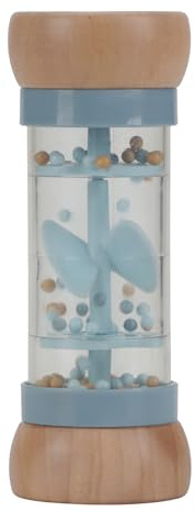 Little Dutch FSCS 7236 - Sonaglio antipioggia in legno, colore: blu