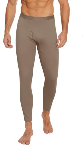 Ekouaer Pantalón Interior Térmico para Hombre Mallas Termicas Hombre Pantalones Térmicos de Compresión Hombres Calzoncillos Largos Capa Base