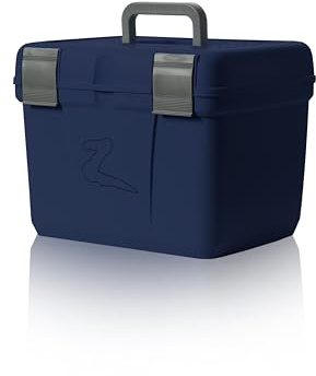 HORZE Smart Grooming Box for Horses, Dogs, Cats with Removable Tray | Non-Slip, Crack Resistant | 16 x 12 x 12 - Dark Blue - One Size