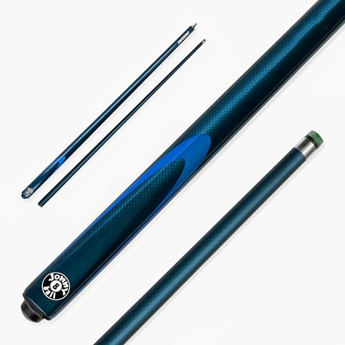 Inferno 2 Piece Fiberglass Snooker & Pool Cue 9.5mm Layered Tip (Neon Blue)