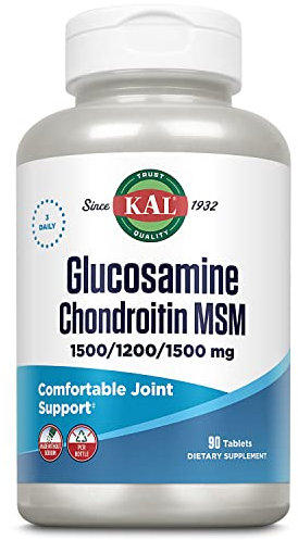 Kal Complemento Alimenticio con Glucosamine Chondroitin MSM - 90 Tabletas