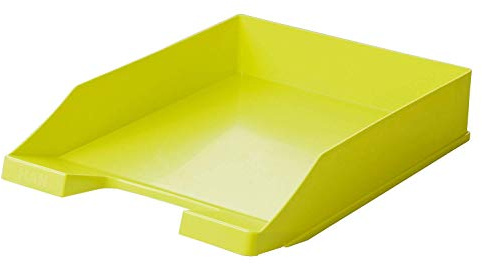HAN Briefablage KLASSIK, 1 STÜCK Schreibtisch Organizer, Bürobedarf, Ablagefächer, Büromaterial, Briefkorb, Dokumentenablage, bis Format A4/C4, 1027-X-50, lemon