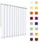 HB-Sonnenschutz Lamellenvorhang, Lamellen, Vertikallamellen, Vertikaljalousie, Komplettset, 127 mm, weiß, Weiss, Schnur/Kette, jedes Maß ist möglich (Breite: 251-300 cm x Höhe: 201-250 cm, weiß)