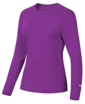 Bassdash - Camiseta de Manga Larga para Mujer con protección Solar UPF 50+ UV para Pesca, Senderismo, Rendimiento