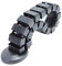 Cable Tidy Sleeves Cable Management Wire Tidy Cable Cover Protector Spine/Snake Type DIY Flexible for Home and Office Cord Organizer (130 * 6.8 * 3.5cm, Square, Black)