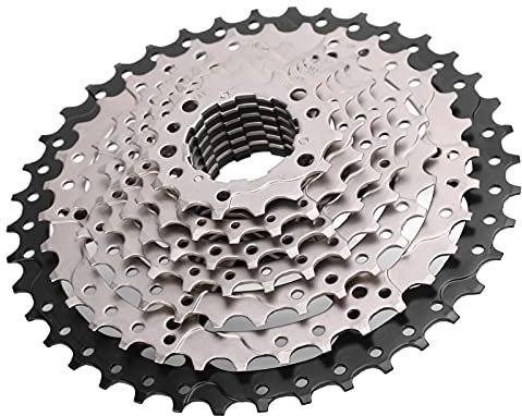 Volant de Vélo, 9 Vitesses 40T Card Volant Boîte de Vitesses en Chrome-molybdène de Cassette de Vélo pour VTT et Vélos de Route pièces détachées vélo