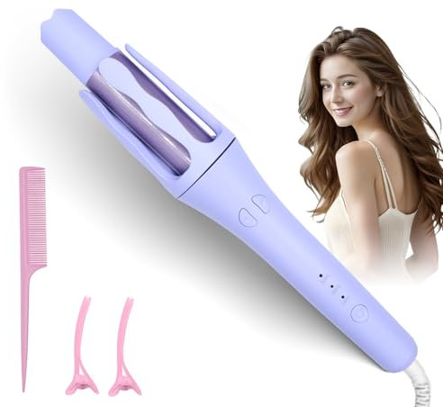 Großcat Ferro arricciacapelli automatico Professionale 32 mm, Rivestimento in Ceramica, 3 temperature, Riscaldamento rapido, Cavo Girevole a 360°, per Capelli Lunghi e Medi