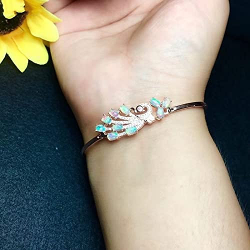 Bracciale Opale Naturale e Reale Bracciale Opale alla Moda 925