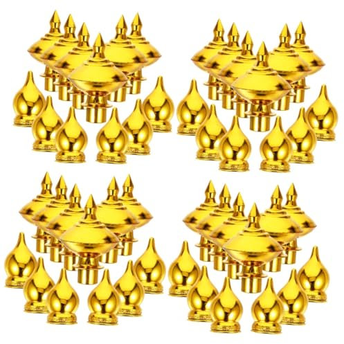 Hemobllo 4 Set Testa Di Pennone Asta Della Bandiera Ornamento Terminale Pennone Hardware Pennone Ornamenti Per Pennoni Topper Bandiera Per Bandiera Da Giardino Plastica 12 Pezzi * 4