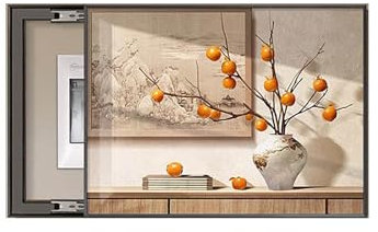 WXQTM Decorative Painting of Meter Box Paintless Power Distribution Box Hanging Painting Push And Pull Suitable for Living Rooms (A,60x50cm)