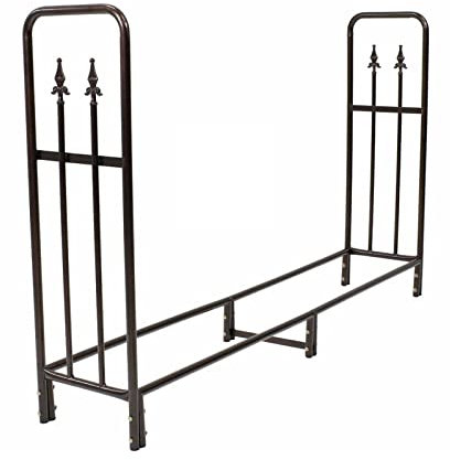 Outdoor Indoor Firewood Rack - Large Fireplace Wood Holder & Storage Tool Accessory for Hearth Logs Efficient Firewood for Home & Patio Use.