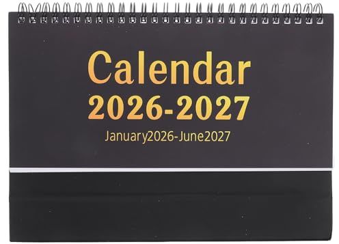 STOBAZA Calendrier de Bureau Mensuel Compact avec Mémo Planificateur de Bureau pour Enseignants et Professionnels à Poser pour Maison et Classe
