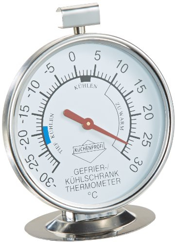 Kuchenprofi 26K6520, Termometro per Frigorifero -30 °C a 30 °C , Argento