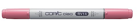 COPIC Ciao Coloured Marker Pen - (RV-14) Begonia Pink, For Art & Crafts, Colouring, Graphics, Highlighter, Design, Anime, Professional & Beginners, Art Supplies & Colouring Books