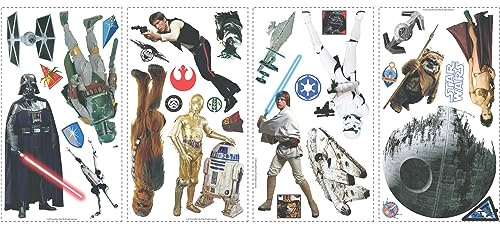 RoomMates Star Wars Classic Peel and Stick Wall Decals, Mutli Color
