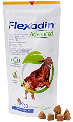 FLEXADIN ADVANCED® Hund | Für die Gelenkgesundheit | undenaturiertes Kollagen Typ II & Boswellia – 60 Gelenkleckerli