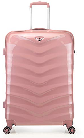 ABISTAB Verage Hartschalenkoffer Seagull 55cm (S-19-55x40x20) 35 Liter 4 Räder Rosegold TSA-Schloss, Hartschale-Reisekoffer, Handgepäck Trolley