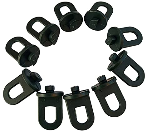 B Blesiya Gewächshausclips - stabile Pflanzenhalter I schwarz I Clips Rankhilfe für Gewächshaus I Gewächshaushaken als Gewächshauszubehör (10 Stück)