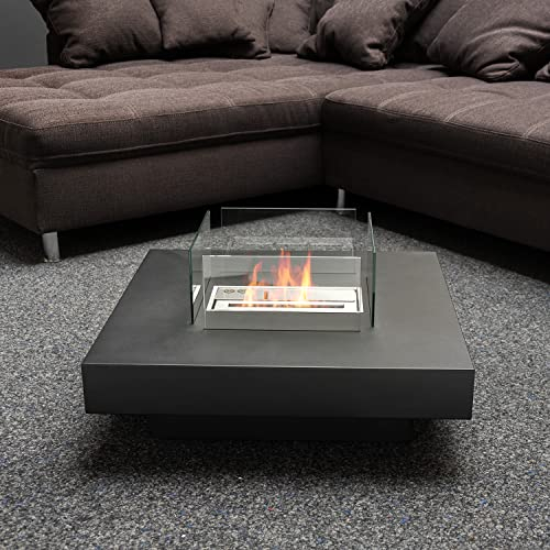 Moritz Ethanol Kamin I Tischkamin I 35 x 70 x 70 cm I 1,5 Liter Brenner I optimal für Lounge-Ecken I Bioethanol Kamin I Bio Ethanol Kaminofen Indoor Outdoor I Innen Außen I Bioethanol Brenner