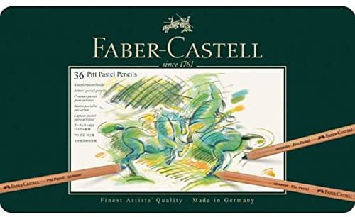Faber-Castell Pitt Pastell Buntstifte in Blechetui, 36 Stück